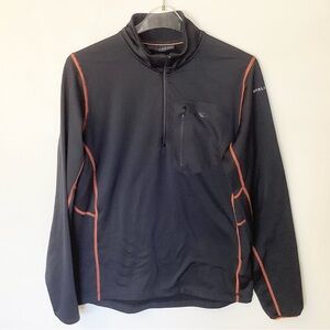 KJUS Golf Hydraulic Midlayer 1/2 Zip Pullover - Black - M